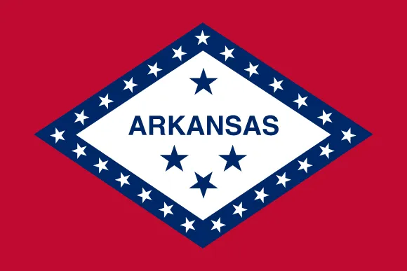 Map of Arkansas showing pest control service areas