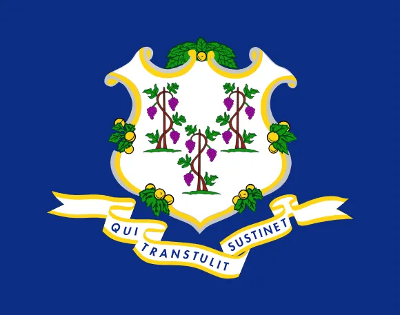 Map of Connecticut showing pest control service areas