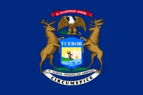 Map of Michigan showing pest control service areas