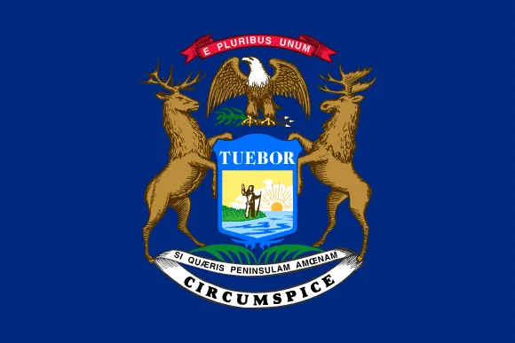 Map of Michigan showing pest control service areas