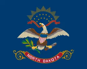 Map of North Dakota showing pest control service areas