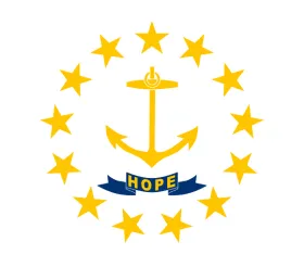 Map of Rhode Island showing pest control service areas